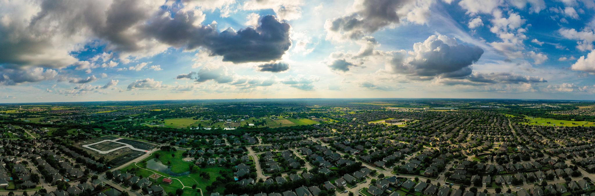 aerial view of Sachse, Texas